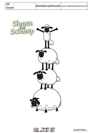 koyun-shoun boyama sayfaları